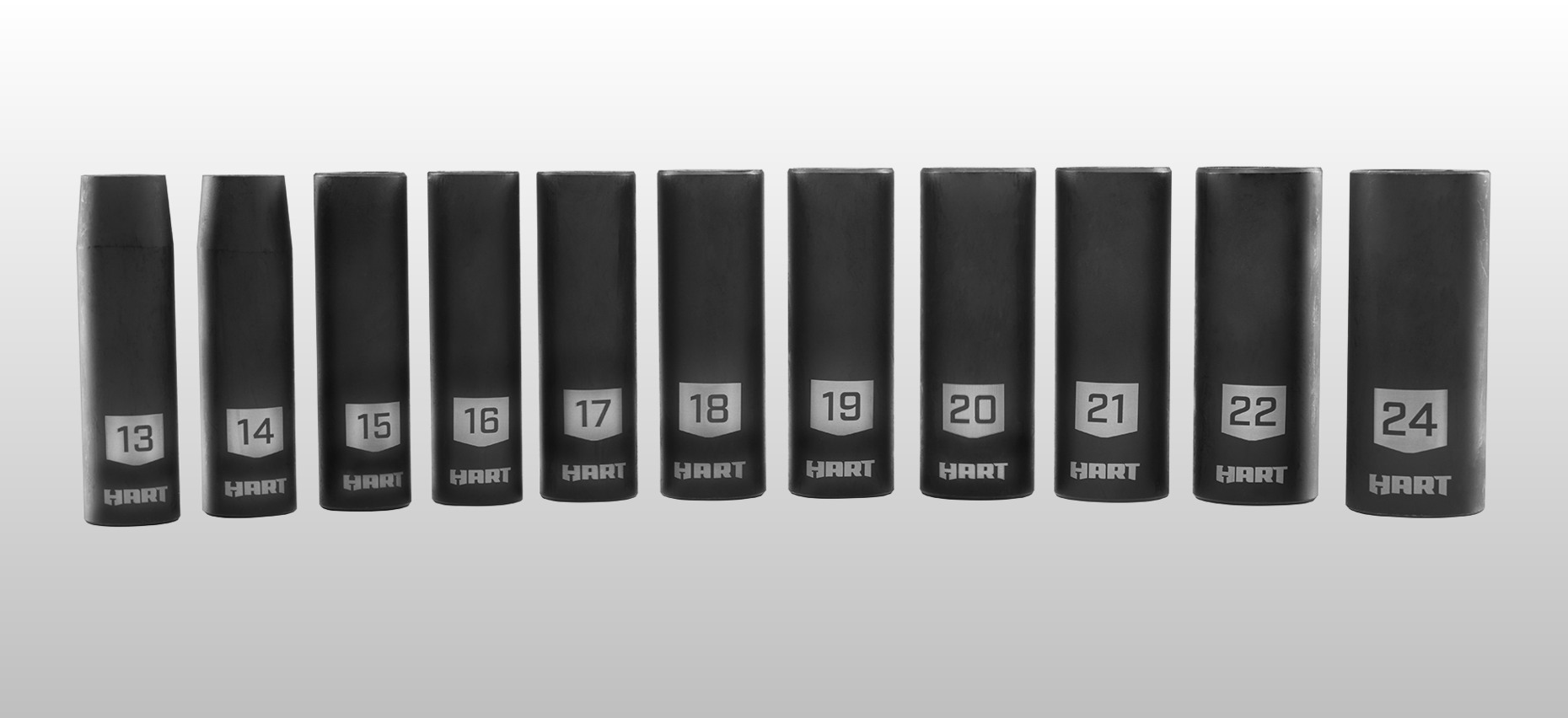 11 PC. 1/2" MM Drive Deep Impact Socketsbanner image